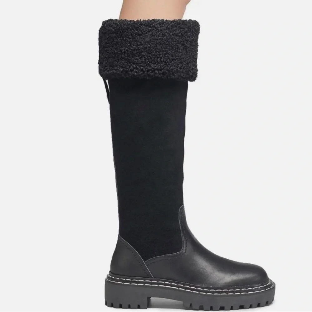 Splendid Antonia Black Knee High Boots Size 6.5 NEW